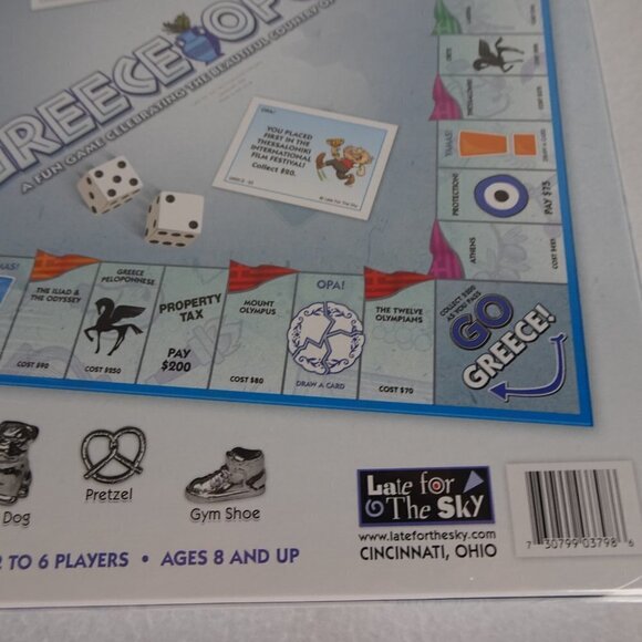 Greece Opoly Monopoly Board Game RARE Greek Theme New - Picture 10 of 13